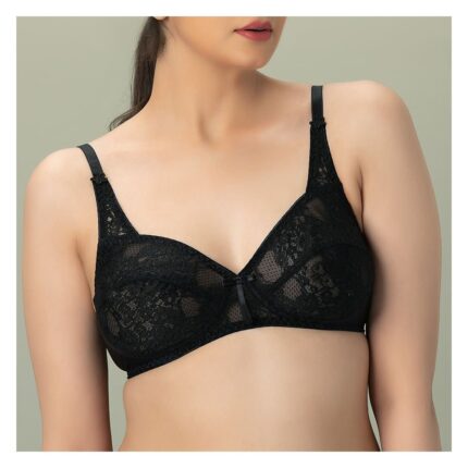 BeBelle Marvel Rosette Full Lace Bra, Fashion Forever, Black, 1212